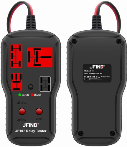 Car Relay Tester Voltage Tester Diagnostic Tools 12V 24V LED Indicator Car Battery Checker Electronic Test Auto Repair Tool