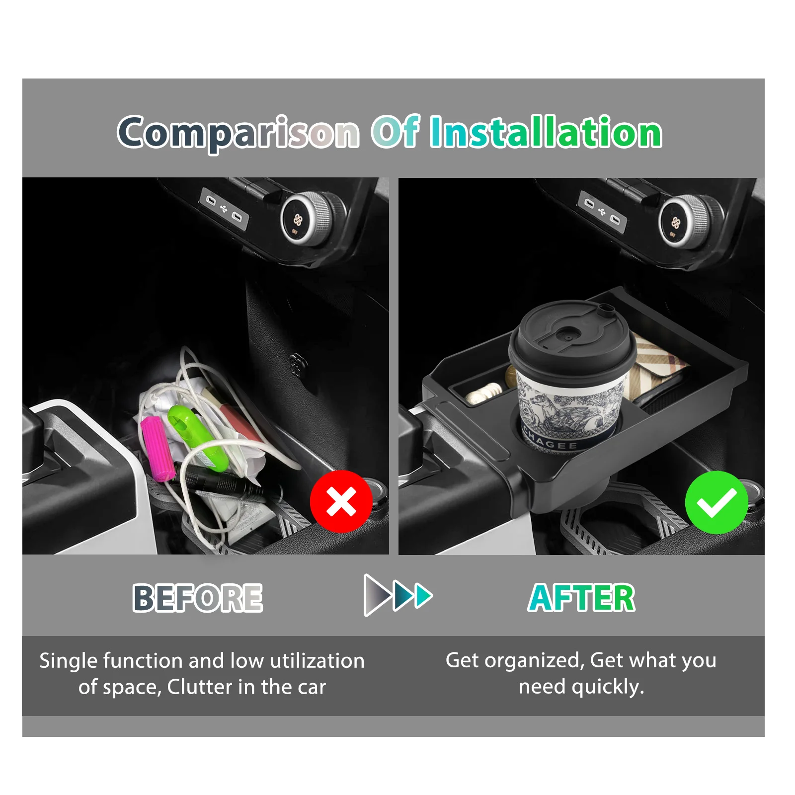 RUIYA for Dacia Spring Electric EV 2025 2026 2027 Car Armrest Box Storage Central Storage Box Auto Dacia Spring 2026 Accessories