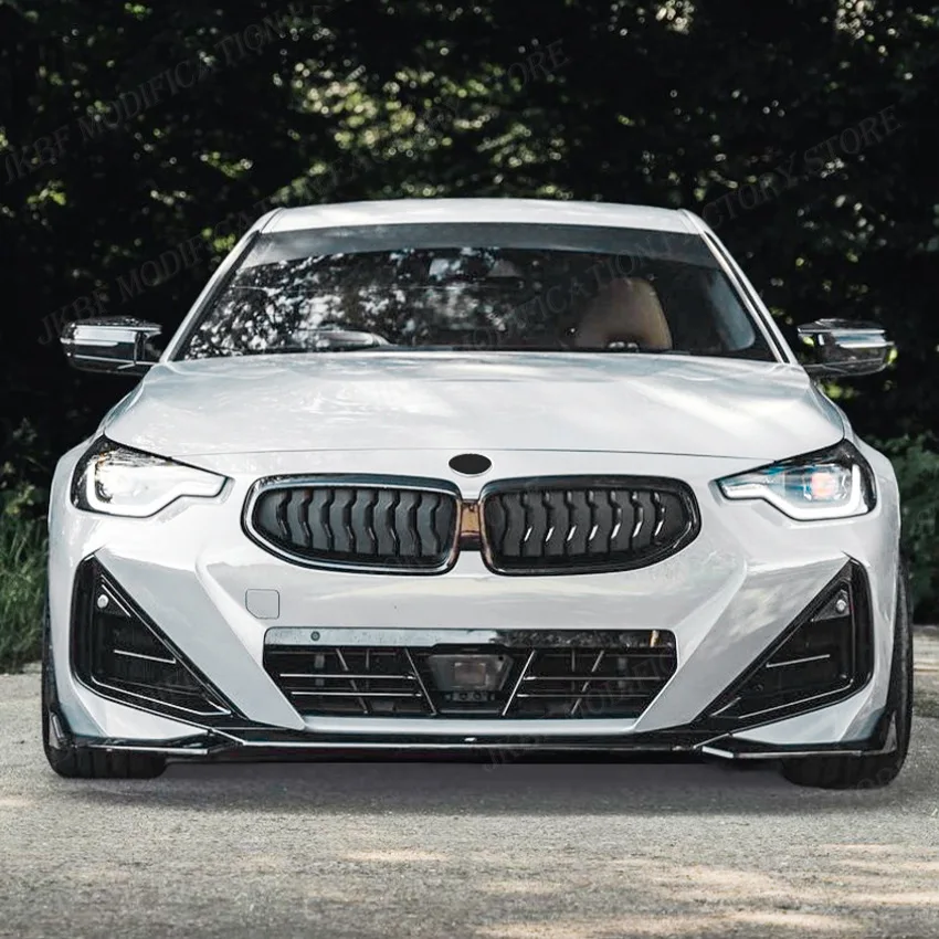 Front Bumper Lip For BMW 2 Series G42 220d 218i 220i 230i M240i Coupe For M Sport 2022-2024 Splitter Diffuser Body kits Tuning