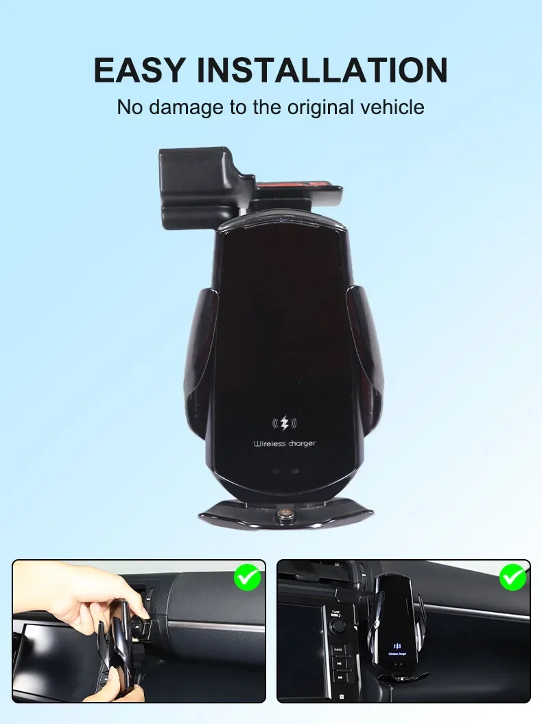 For Toyota GR 86/Subaru BRZ 2022+ ABS Car Navigation Screen Mobile Phone Holder GPS Wireless Charging Navigation Holder