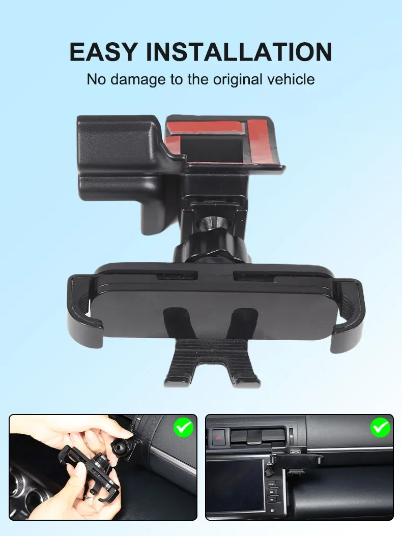 For Toyota GR 86/Subaru BRZ 2022+ ABS Car Navigation Screen Mobile Phone Holder GPS Wireless Charging Navigation Holder
