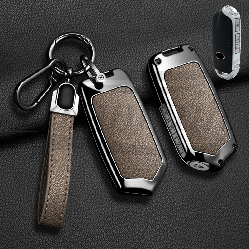 Car Remote Key Case Holder Cover Chain For Kia Stinger Car Accessories Stinger GT Elite Limited K9 Key Protective