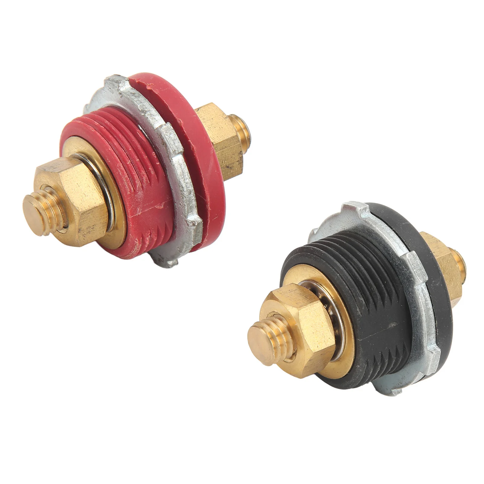 2Pcs 250A 3/8in Thru Panel Battery Terminal Connector Positive Negative Junction Stud Post for Cars RVs Ships Yachts