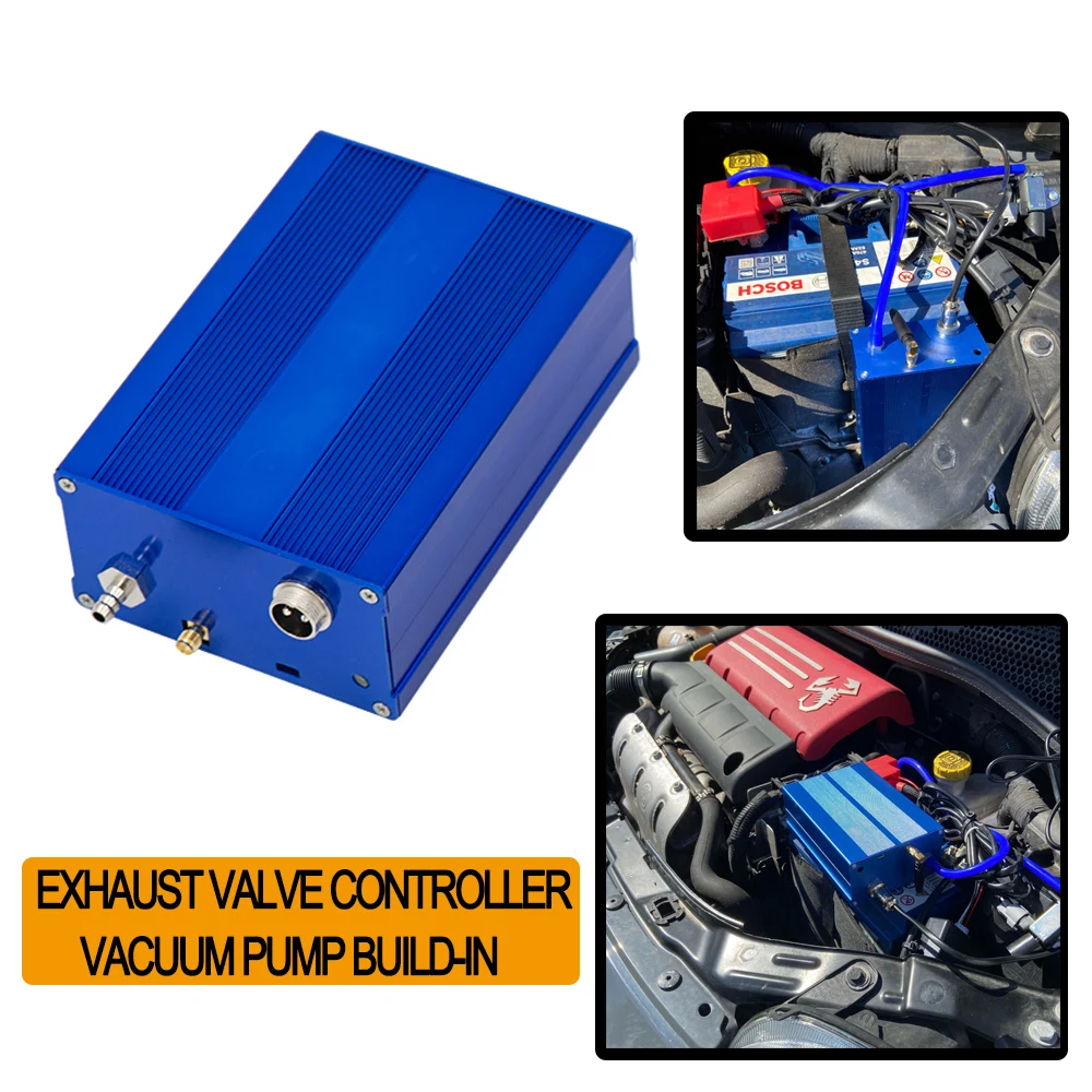 Universal Black Car Exhaust Vacuum Valve Controller Remote Control Of the Exhaust Valve Actuator With Memory 12V