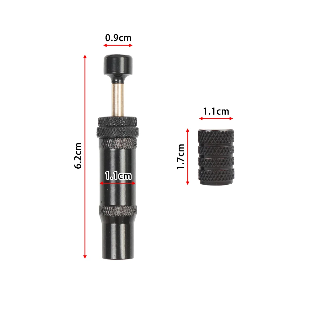 4pc Black Adjustable Auto-Stop Tire Air Down Kit Screw-on Tyre Deflator Tool For Offroad 4x4 Vehicle Accessories
