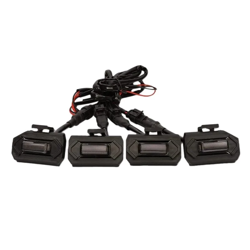 New 4PCS/1set LED Front Grill Lights for Toyota Tacoma Raptor TRD Off Road Sport 2020 2021 External Grill Lamp LED Grille Lights