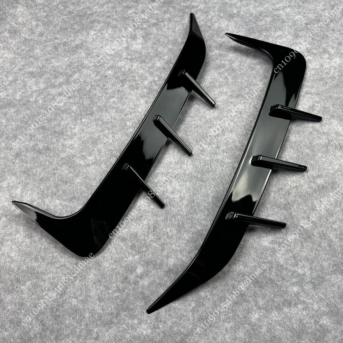 For BMW X6 G06 M-Sport 30d 40i 40d M50i M50d M60i 2019-2025 Rear Bumper Air Vent Splitter Canards Sticker Cover Trim Body Kits