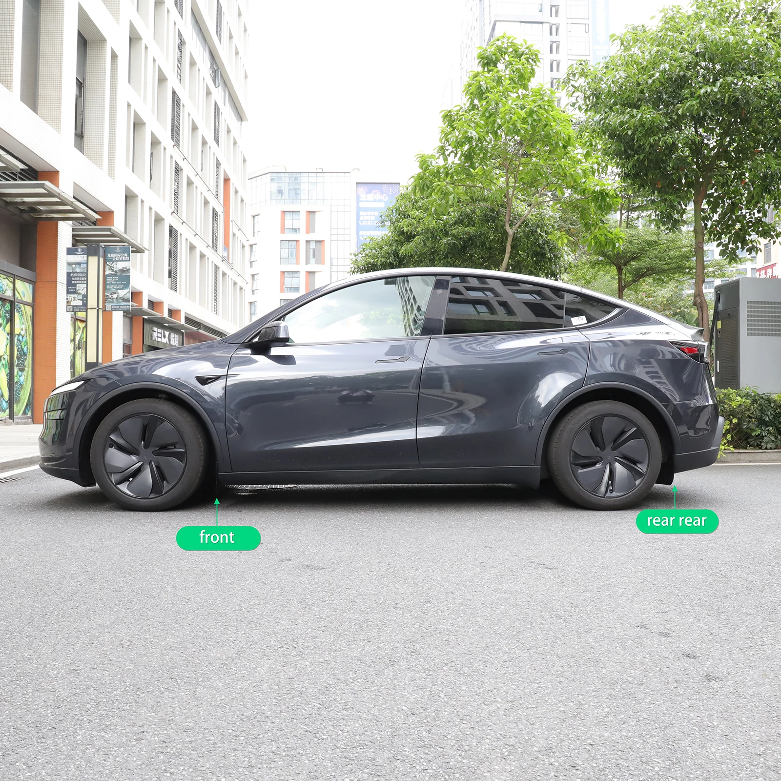 LUCKEASY for Tesla Model Y Juniper/Launch 2025 2026 Car Mud Fenders Car Modification Accessories Front And Rear Wheel Fenders