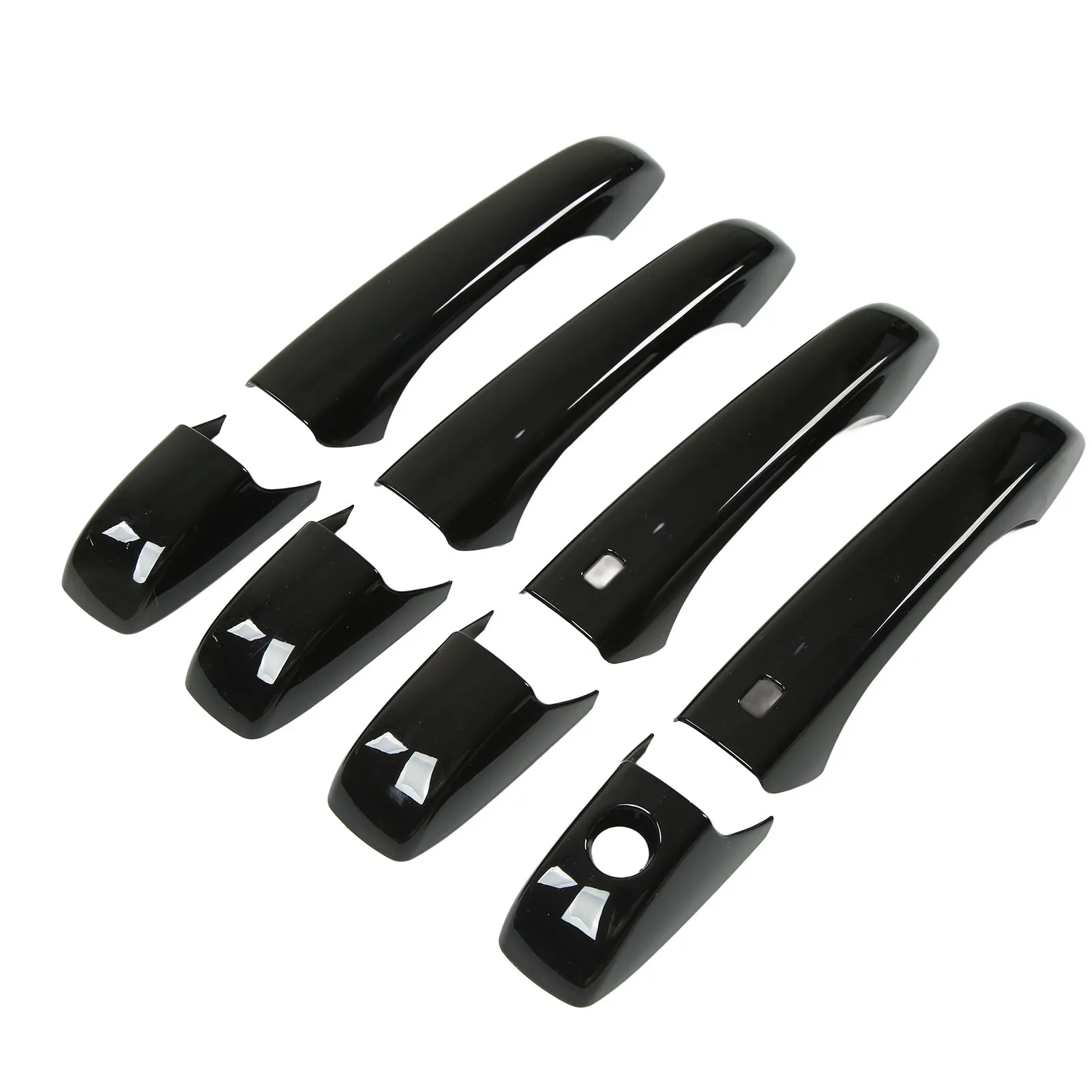 4Pcs Car Exterior Door Handle Cover Glossy Black Replacement Compatible with Jeep Grand Cherokee WK2 WL 2011-2022