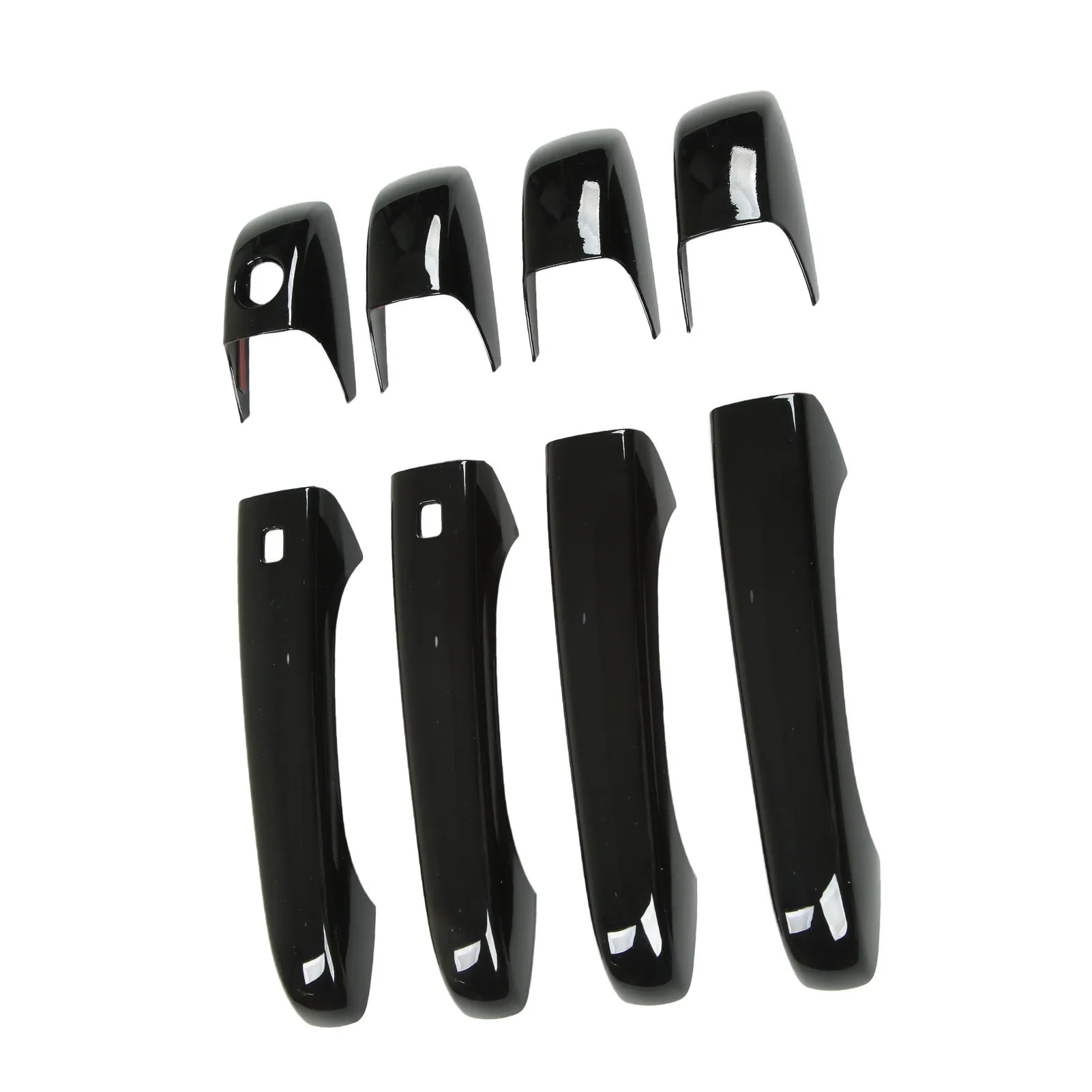 4Pcs Car Exterior Door Handle Cover Glossy Black Replacement Compatible with Jeep Grand Cherokee WK2 WL 2011-2022