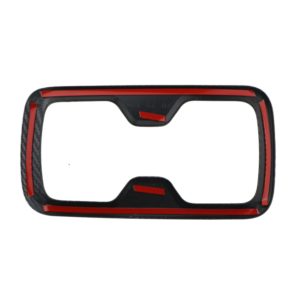 For Nissan Navara NP300 2016-2025 Car Front Water Cup Holder Frame Cover Trim Sticker Carbon Fiber Pattern Accessories