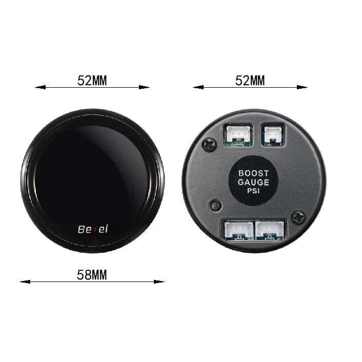 HA Accessories 2Inch 52mm Digital Auto Gauge Meter 10Color Oil Pressure Turbo Boost EGT Exhaust Temp Tachometer Water Oil Temp