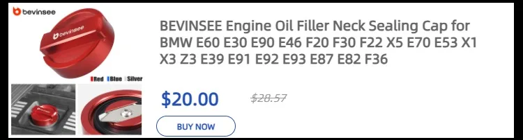 BEVINSEE Air Intake Scoops for BMW F20 F30 F32 120i 320i 328i 330i 335i 340i 420i 428i 430i 435i 440i N20 N55 B48 B58