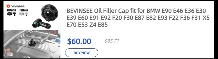BEVINSEE Air Intake Scoops for BMW F20 F30 F32 120i 320i 328i 330i 335i 340i 420i 428i 430i 435i 440i N20 N55 B48 B58