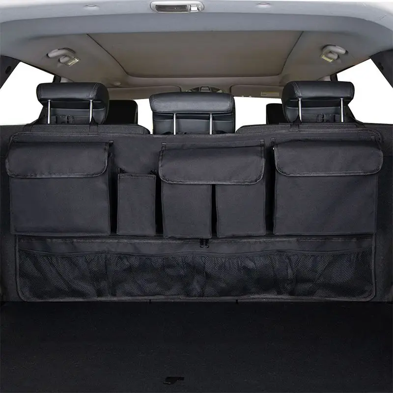 Universal Auto SUV/MPV Organizer Trunk Back Seat Storage Bag Car Rear Multifunctional Storage Net Pocket Car Interior Supplies