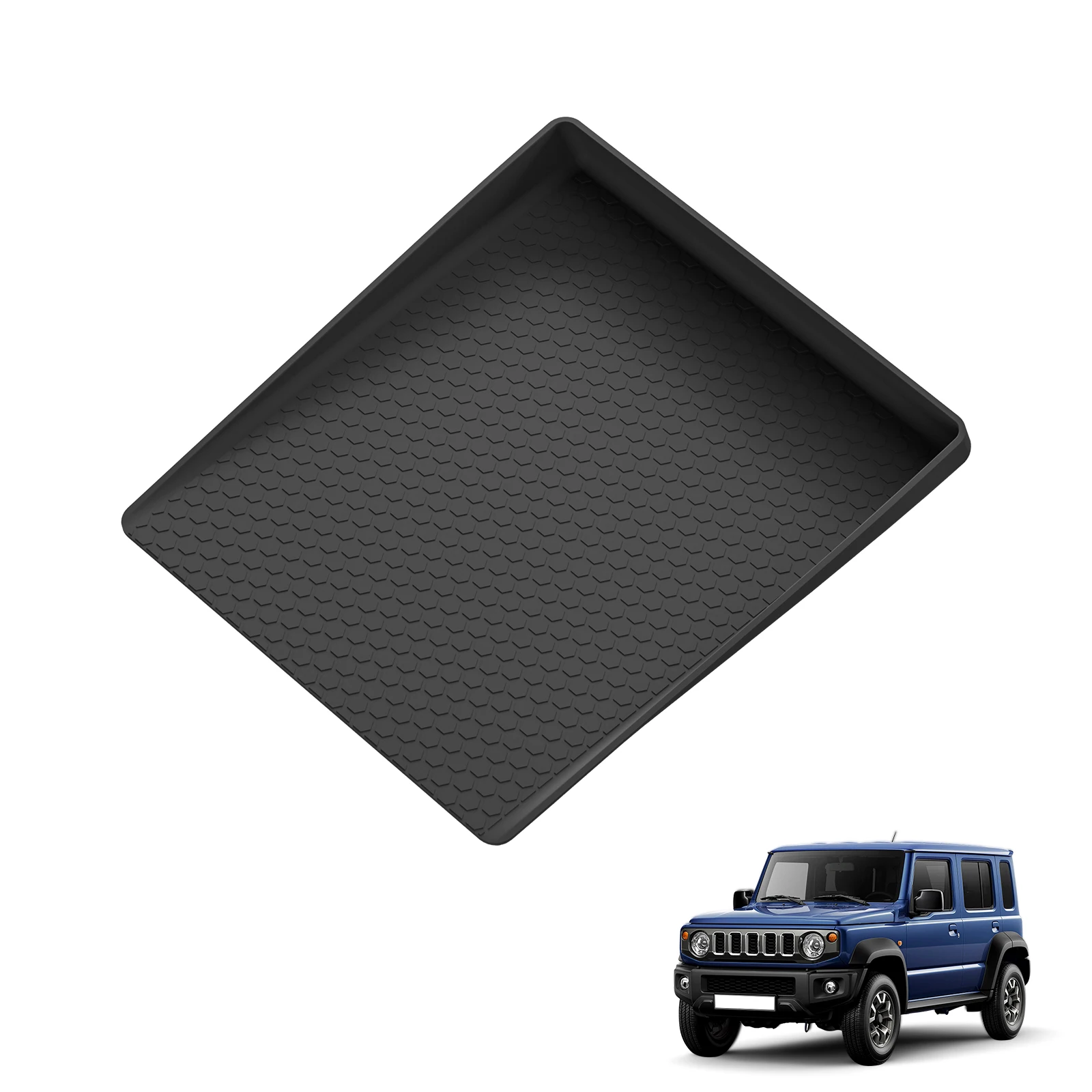 Smabee for Suzuki Jimny 2024-2026 (JC74 5 Door) Car Central Tray Pad Center Storage Box Silicone Organizer Accessories Tidying