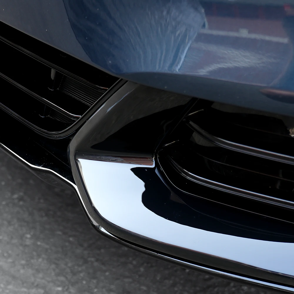 For Kia Sportage NQ5 2023-2026 Carbon Fiber Style Black Front Fog Light Lamp Cover Trim Accessories LHD/RHD