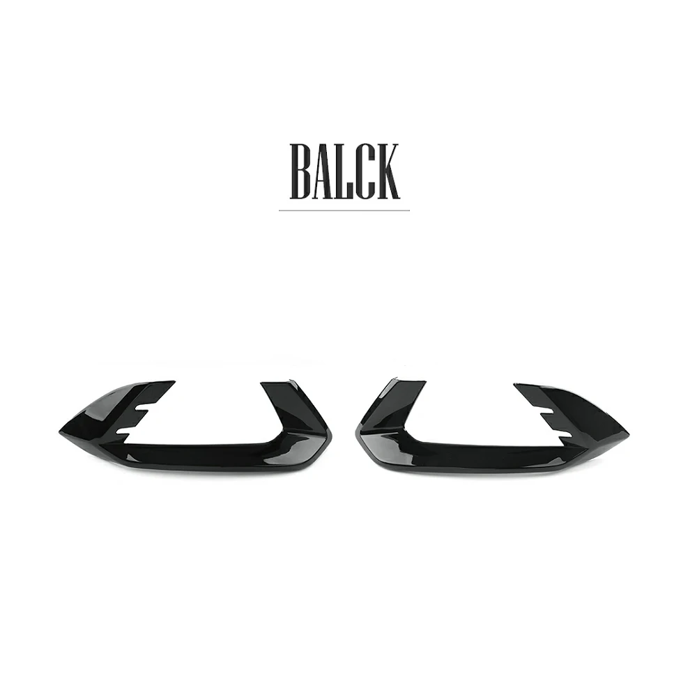 For Kia Sportage NQ5 2023-2026 Carbon Fiber Style Black Front Fog Light Lamp Cover Trim Accessories LHD/RHD