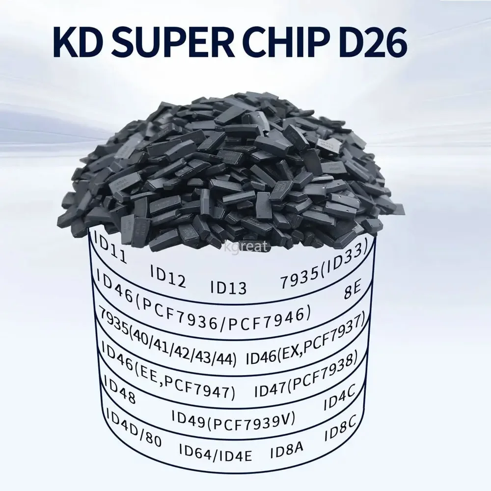 KEYDIY KD Super Chip D26 Support PCF7935 PCF7936 ID46 ID47 ID48 ID49 ID4D ID80 ID64 ID4E ID11 ID12 ID13 8A 8C Transponder Chip