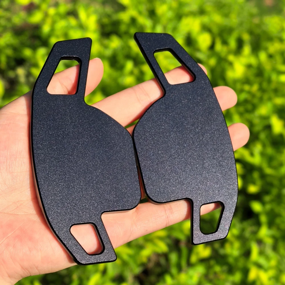 2Pcs Steering Wheel Paddles Extension Shifters For Audi A4 B8 A3 8P S3 A5 A6 S6 C6 Q5 A8 R8 TTS MK2 8J Avant DSG Car Styling