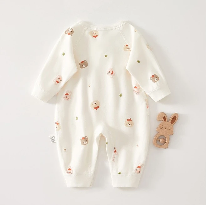 AYNIGIELL High-Quality Newborn Baby Jumpsuit Four Season Cute Children's Jumpsuit 0-6M Cute Baby Girl Male Baby Clothing