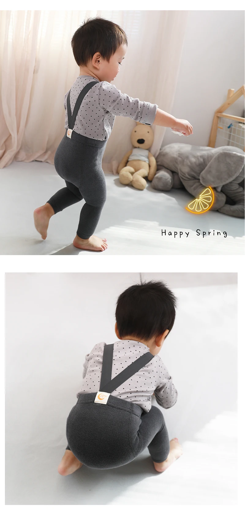 Infant Baby Boys Girls Strap Pants Kids High Waist Bandage Cross Straped Leggings for Toddler Suspender Stocking Baby Tights