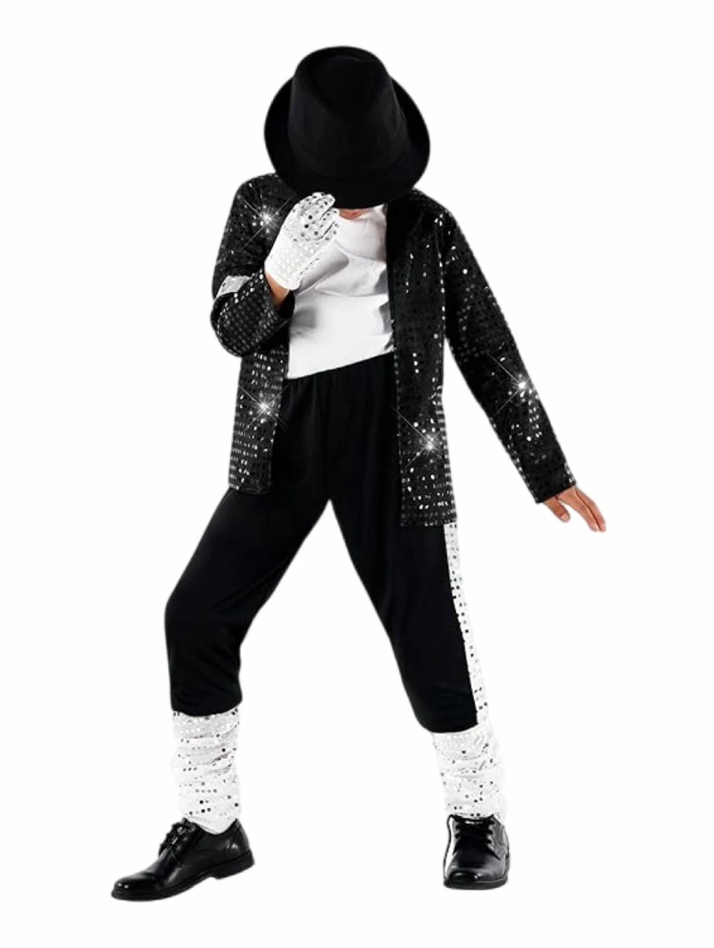 Kids Halloween Cosplay Superstar Singer Michael Jackson Clothes Dance Performance Children's Costume Boys Girls Outfits