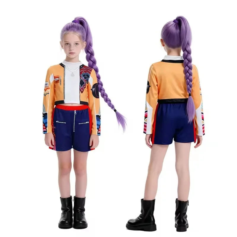 Girls Cartoon Cosplay Sets Children Fashion Stage Performance Clothing Outfits Kids Movie Role-playing Costume Suits 3-12 Years