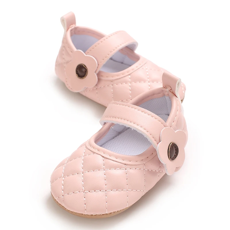 0-1Year Baby Shoes Infant Pre-Walker Shoes Girls Princess Bow Shoes Cute Breathable Flower Soft Sole Casual Sports Footwear