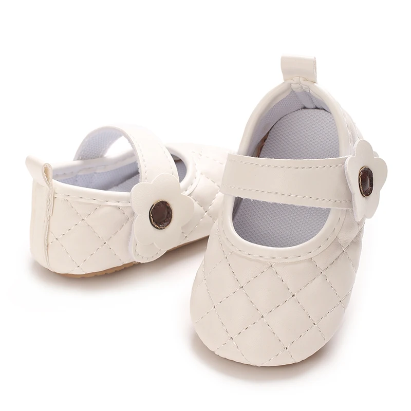 0-1Year Baby Shoes Infant Pre-Walker Shoes Girls Princess Bow Shoes Cute Breathable Flower Soft Sole Casual Sports Footwear