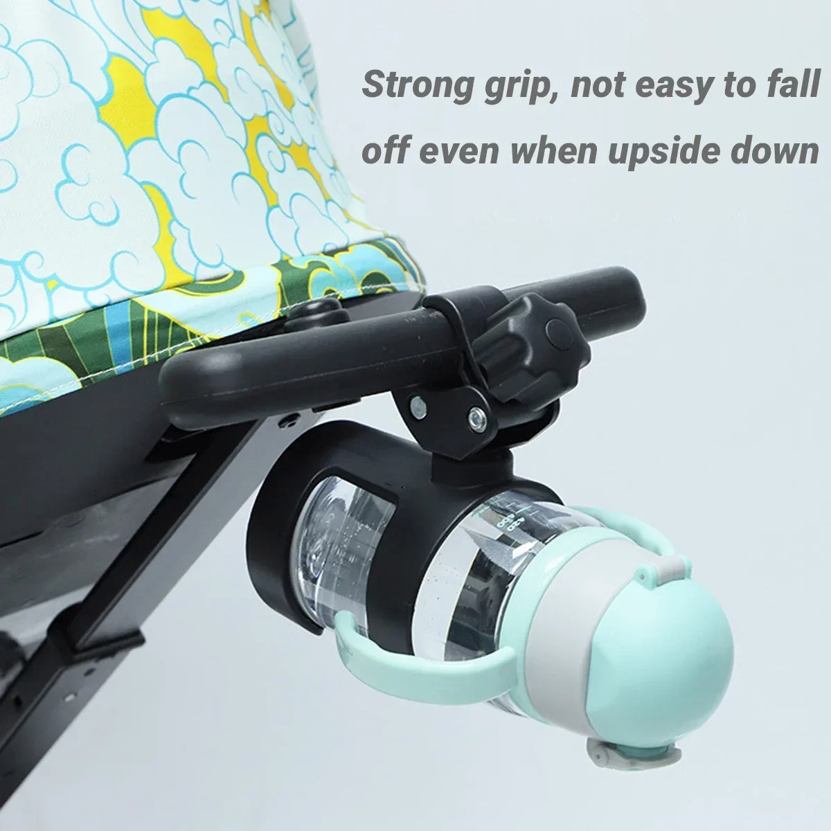 360 Degrees Rotation Drink Holder for Bike Pushchair Wheelchair Walker Bicycle Fits Most Cups Gifts for Relatives