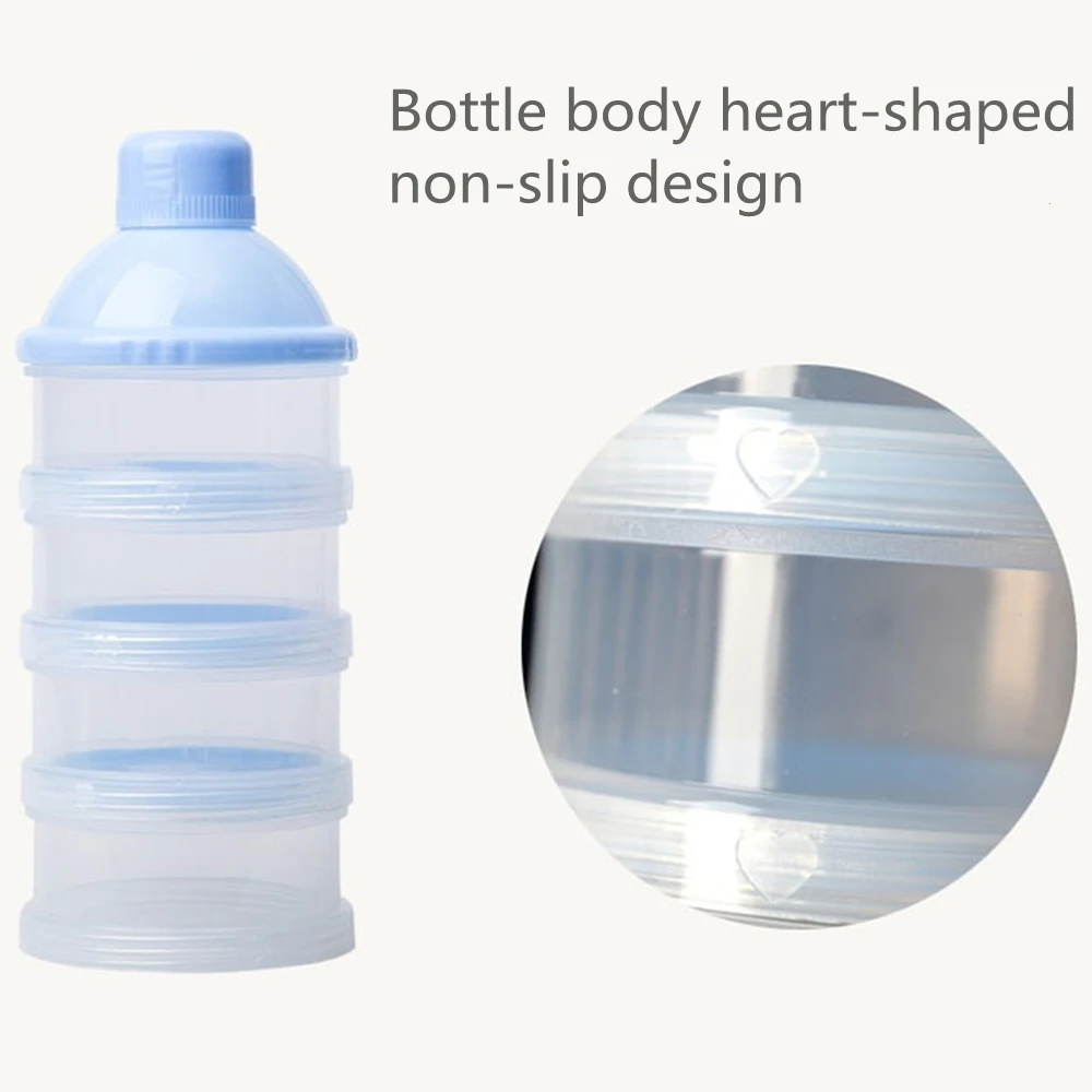 Portable Milk Powder Formula Dispenser Food Container Storage Feeding Boxes for Baby Kids Toddler 4/5 Grid Baby Food Storage Box