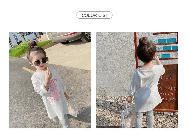 Autumn Children's Fashionable Sports Set Baby Girl Sweater + Leggings Two-piece Sets Girl Toddler Cartoon Alphabet Clothing