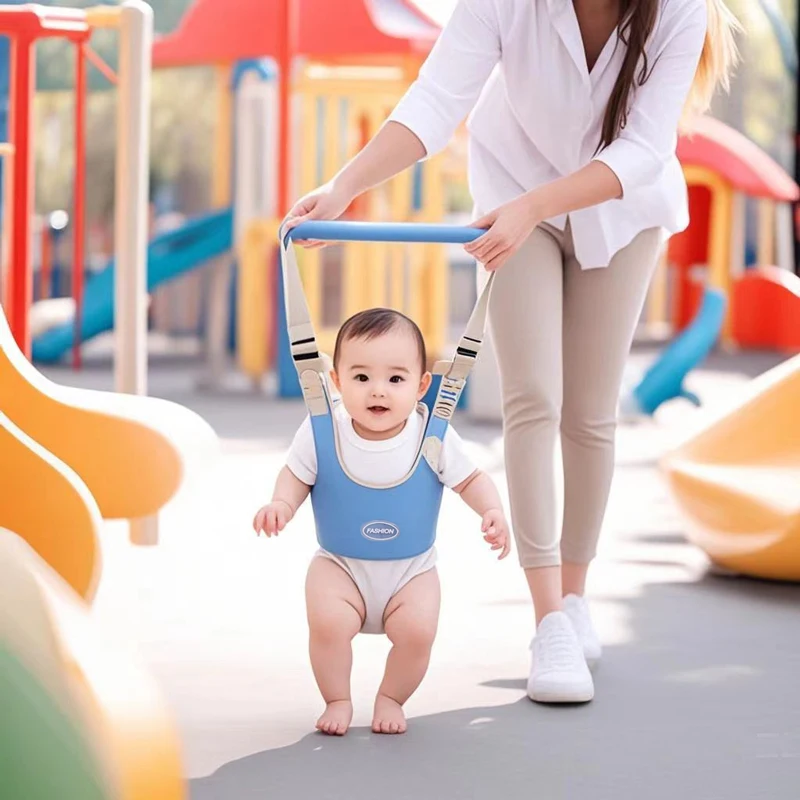 Baby Walker Toddler Walking Harness Handheld Helper Adjustable Standing Up Walking Learning Helper for Toddler 7-24 Month-Blue