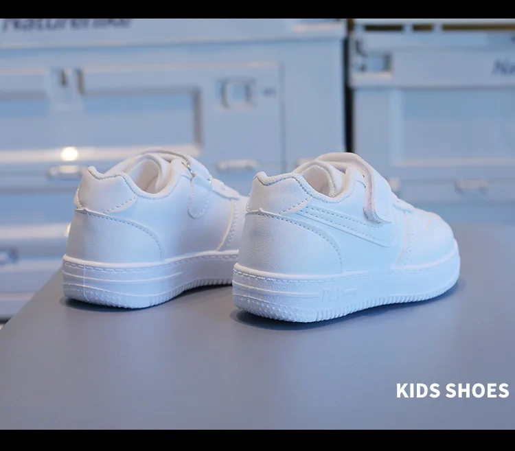 Autumn Children Sneaker Boys Casual Shoes Leather Flat Student Walking Shoes Non-slip Girl Lightweight Sports Tennis Footwear