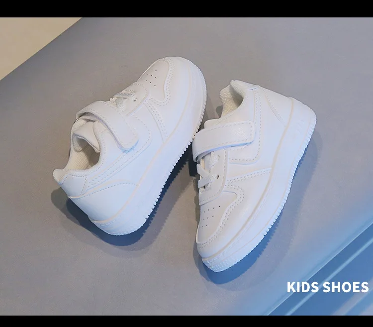 Autumn Children Sneaker Boys Casual Shoes Leather Flat Student Walking Shoes Non-slip Girl Lightweight Sports Tennis Footwear