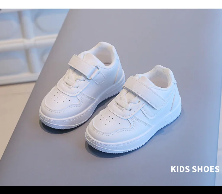 Autumn Children Sneaker Boys Casual Shoes Leather Flat Student Walking Shoes Non-slip Girl Lightweight Sports Tennis Footwear