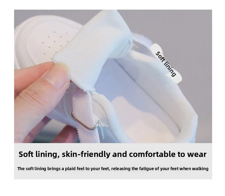Autumn Children Sneaker Boys Casual Shoes Leather Flat Student Walking Shoes Non-slip Girl Lightweight Sports Tennis Footwear