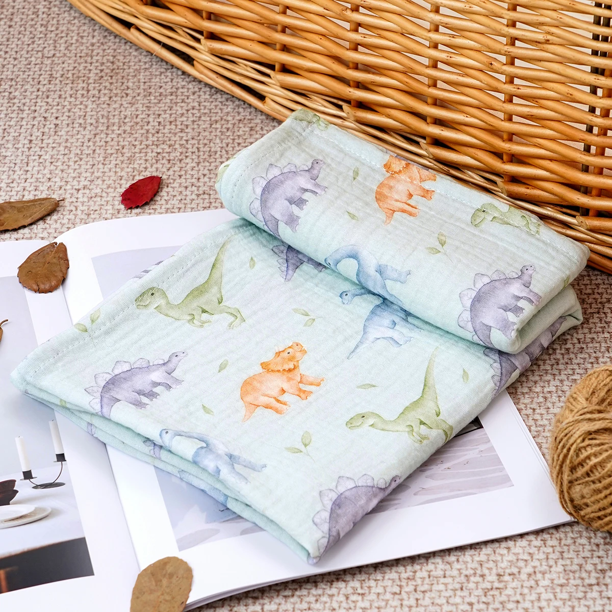 Kangobaby #My Soft Life# 100% Cotton Baby Muslin Blanket Infant Bath Towel Size 80x80cm