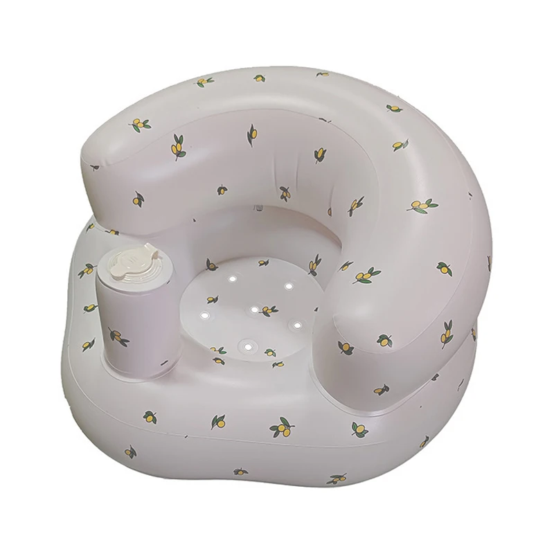 Inflatable Baby Seat for Babies 3-36 Months,Built in Air Pump Children Baby Sofa,Bumbo Seat for Learning to Sit,Feeding,Camping