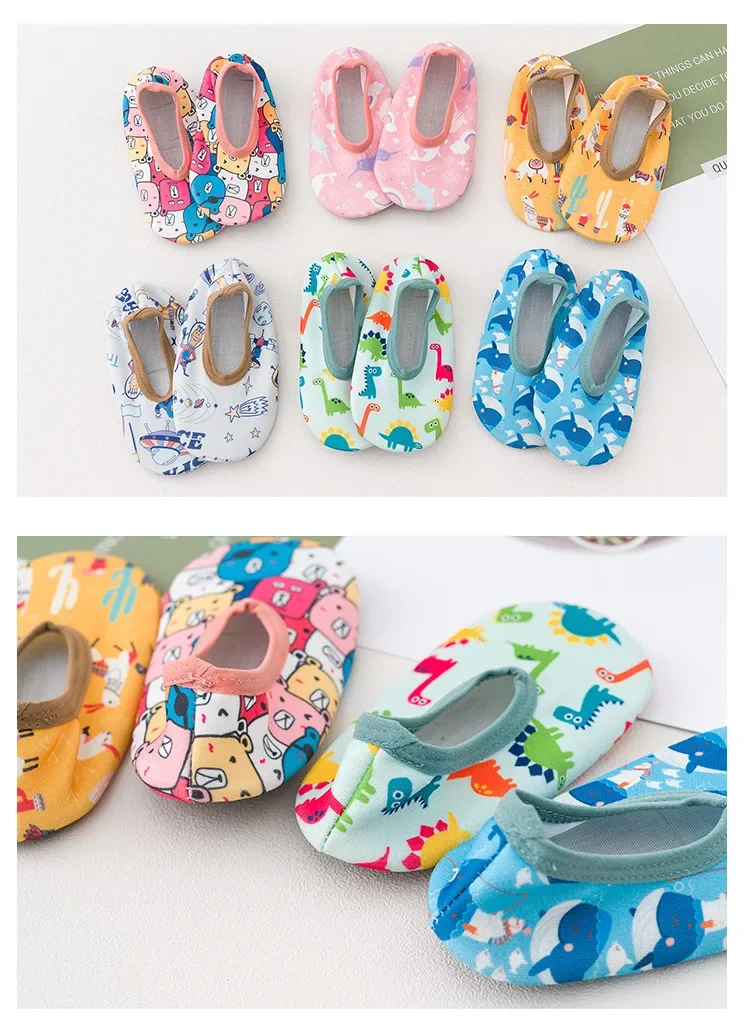 Children Swimming Surf Sports Sneakers Four Season Anti-slip Aqua Swim Floor Socks Baby Kids Cartoon Pool Beach Water Shoes