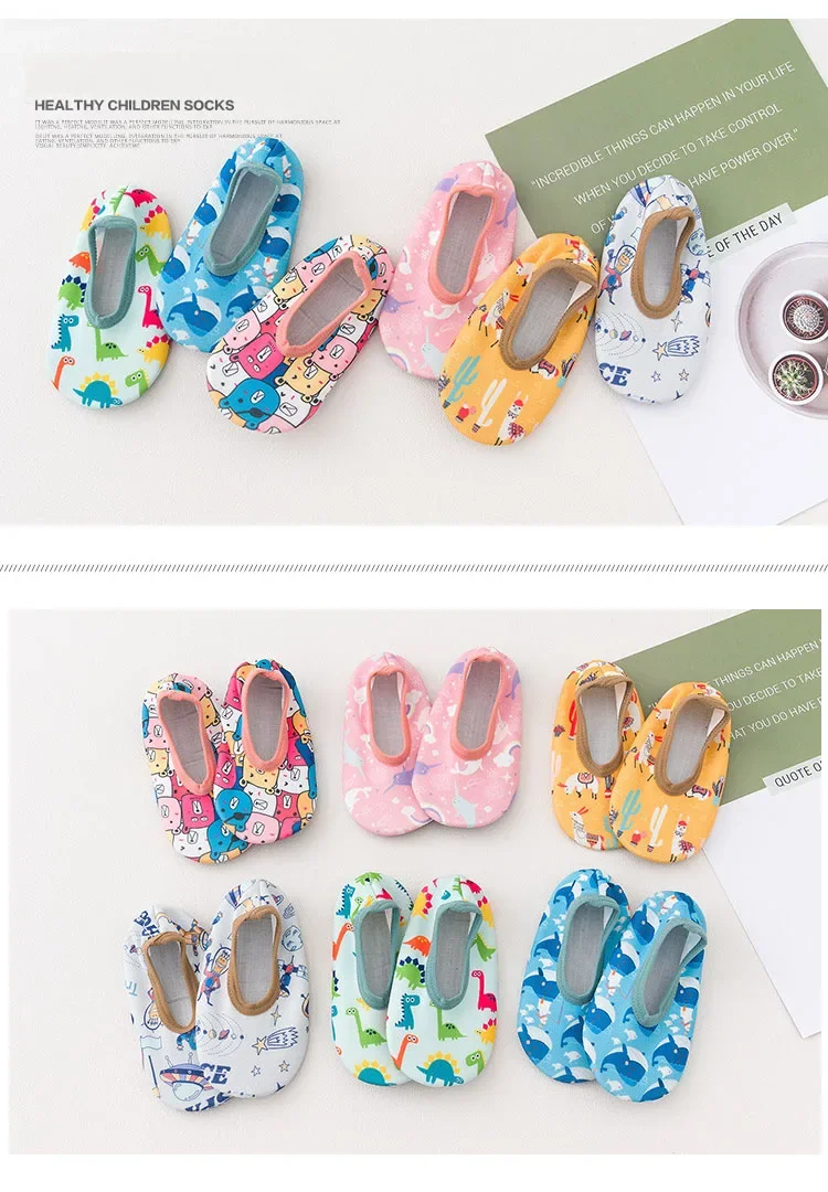 Children Swimming Surf Sports Sneakers Four Season Anti-slip Aqua Swim Floor Socks Baby Kids Cartoon Pool Beach Water Shoes