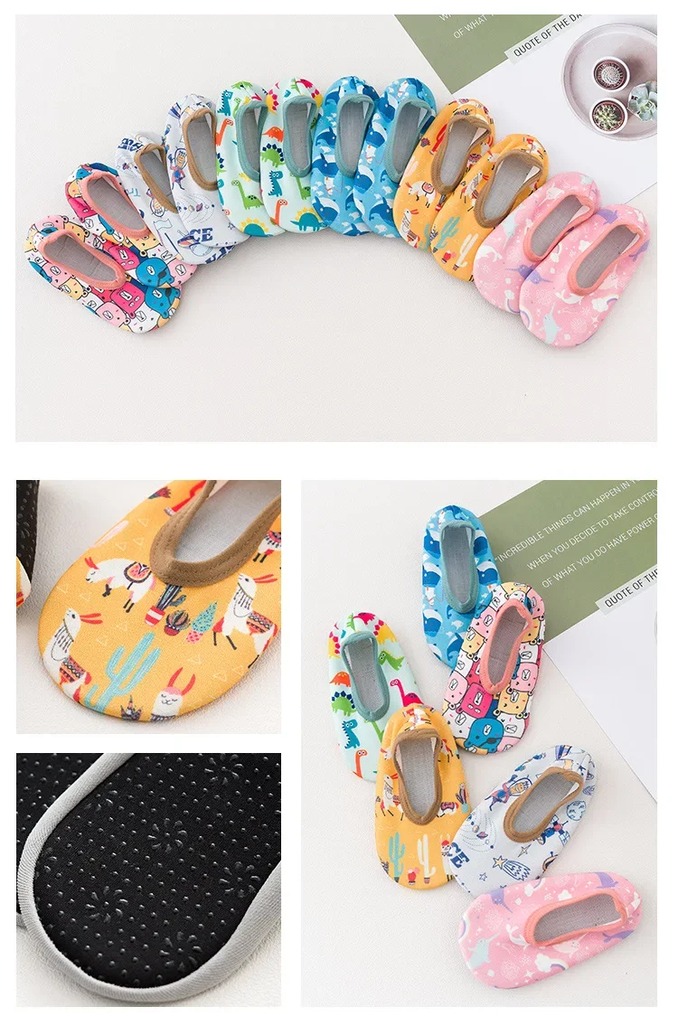 Children Swimming Surf Sports Sneakers Four Season Anti-slip Aqua Swim Floor Socks Baby Kids Cartoon Pool Beach Water Shoes