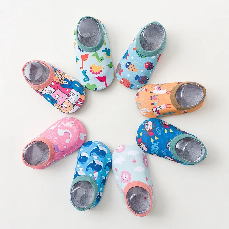 Children Swimming Surf Sports Sneakers Four Season Anti-slip Aqua Swim Floor Socks Baby Kids Cartoon Pool Beach Water Shoes