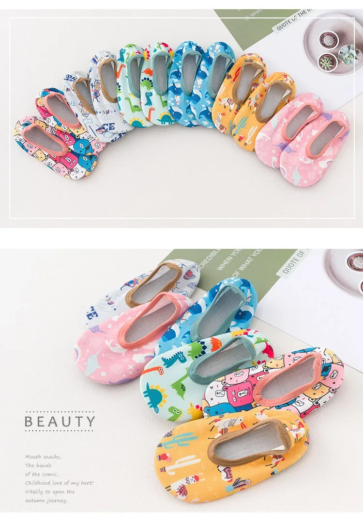 Children Swimming Surf Sports Sneakers Four Season Anti-slip Aqua Swim Floor Socks Baby Kids Cartoon Pool Beach Water Shoes