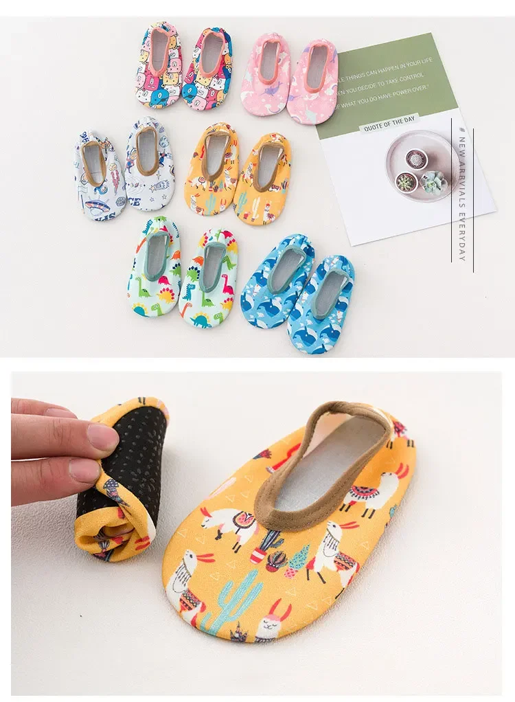 Children Swimming Surf Sports Sneakers Four Season Anti-slip Aqua Swim Floor Socks Baby Kids Cartoon Pool Beach Water Shoes
