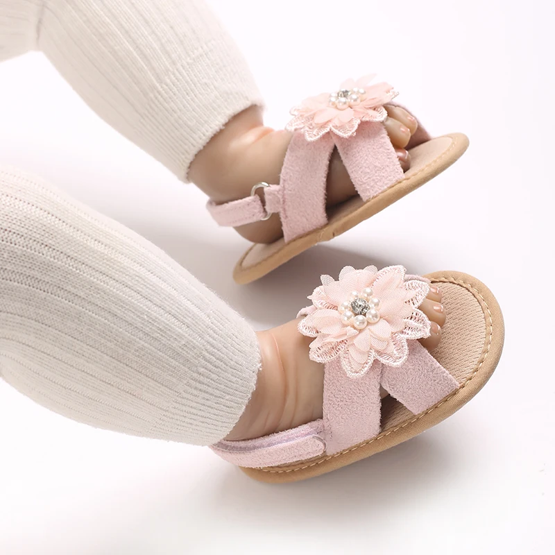 Baby Girls Sandals Summer Shoes Outdoor First Walker Toddler Girls Shoes for Summer