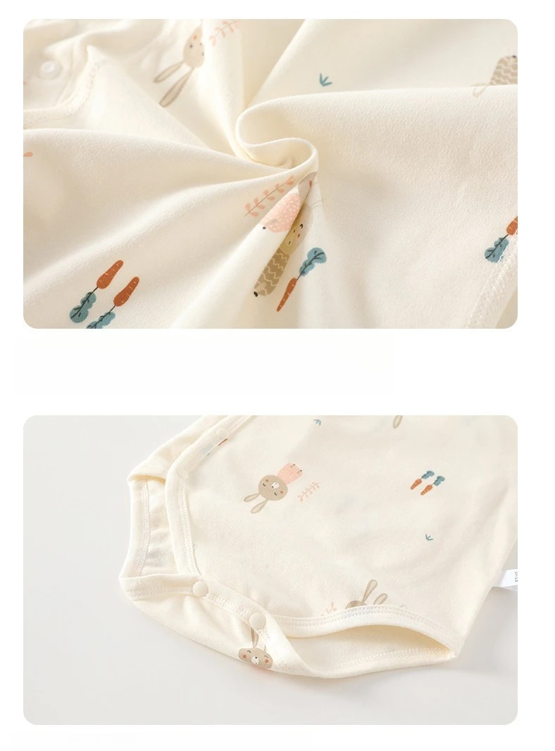 AYNIGIELL Autumn Pure Cotton Clothes Newborn Baby Girls Boys Romper 100% Cotton Long Sleeves Bodysuit Infant Baby Clothes
