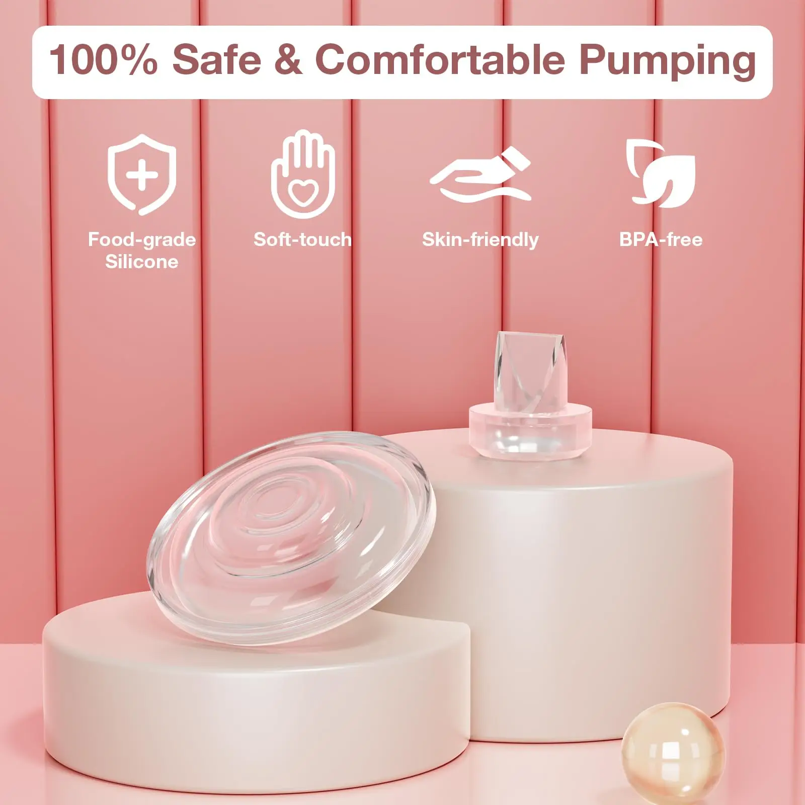12Pcs Duckbill Valves and Diaphragm Compatible with Momcozy S9 Pro/S12 Pro Wearable Breast Pump, Breast Pump Replacement Parts