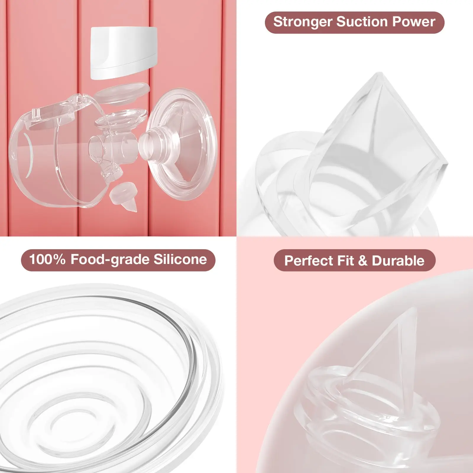 12Pcs Duckbill Valves and Diaphragm Compatible with Momcozy S9 Pro/S12 Pro Wearable Breast Pump, Breast Pump Replacement Parts